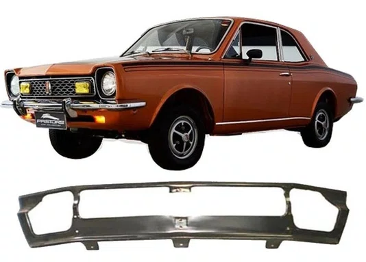 Painel Inferior Ford Pampa com Furo para Farol de Milha  Calha Frontal