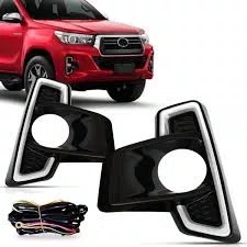 PAR GRADE DE PARACHOQUE HILUX 2019 A 2020 COM LED