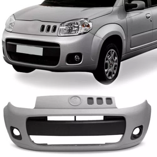 Para-choque Dianteiro com Furo de Milha (Acabamento Primer) - Fiat Uno G2 (2010 a 2014)