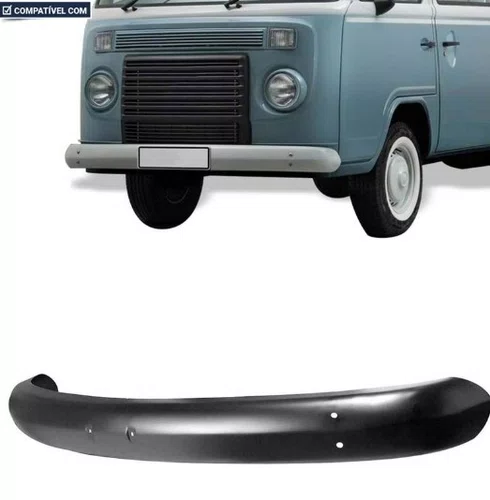 Para-choque Dianteiro Preto (Aco Estampado) - VW Kombi (1977 a 1997)