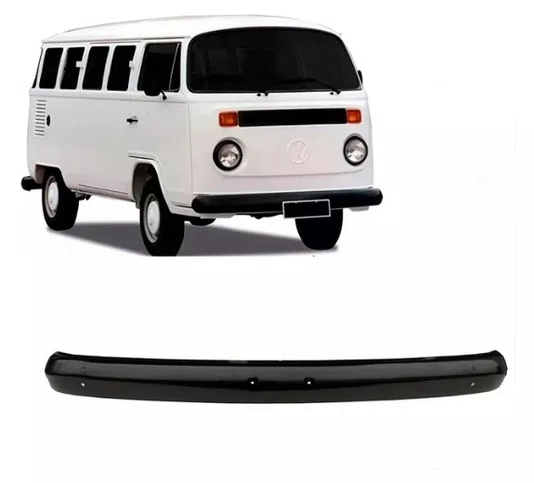 Para-choque Dianteiro Preto (Aco Estampado) - VW Kombi (1977 a 1997)