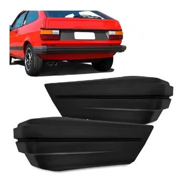 Ponteira de Para-choque Traseira Esquerda Volkswagen Gol (Quadrado) 84 a 86