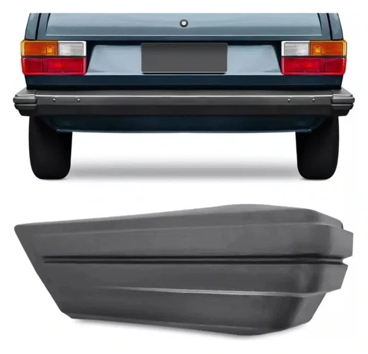 Ponteira de Para-choque Traseira Esquerda Volkswagen Gol (Quadrado) 84 a 86