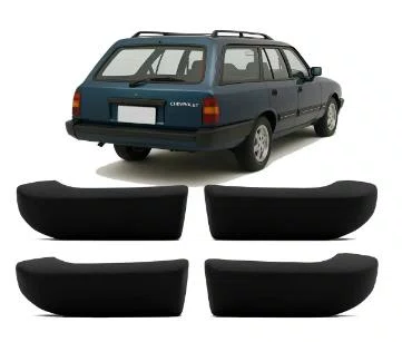 Ponteira do Para-choque Traseiro Lado Direito Preto Texturizado Opala (1985 a 1987)
