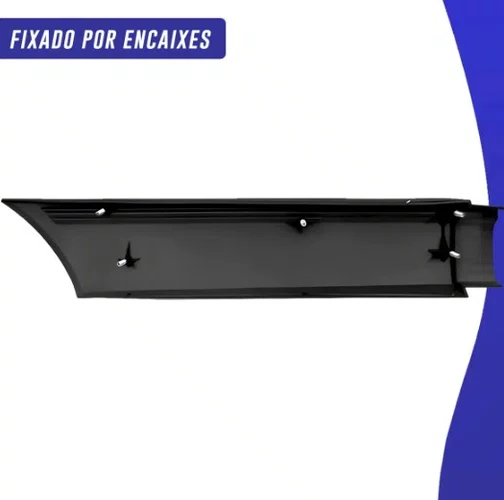Ponteira do Parachoque Traseiro Lado Direito Preto Texturizado Chevette (1987 a 1993)