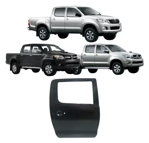 Porta Traseira Direita Toyota Hilux Cabine Dupla 2005 a 2015
