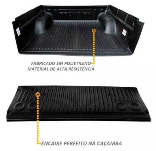 Protetor de Cacamba de Alta Resistencia - Nissan Frontier Cabine Dupla (2017 a 2022)