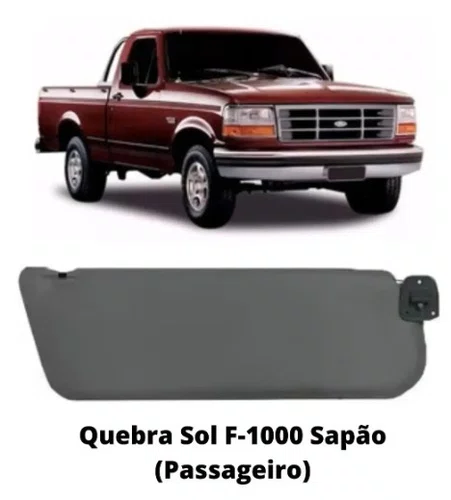 Quebra-Sol Ford F1000 / F4000 "Sapao" - Lado Direito Cinza (1993 a 1998)