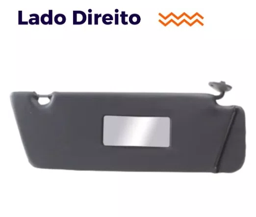Quebra-Sol Ford Ranger - Lado Direito Cinza Padrao Original (1997 a 2012)
