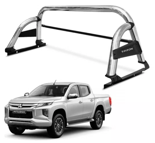 Santo Antonio Esportivo Cromado - Mitsubishi L200 Triton (2017 a 2025)