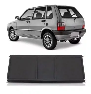 Tampao Traseiro Bagagito do Porta-Malas em Plastico Fiat Uno Mille (1984 a 2013)  Preto