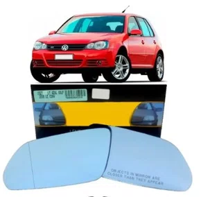 ESPELHO RETROVISOR GOLF 2008 A 2026 ASFERICO AZUL LADO ESQUERDO