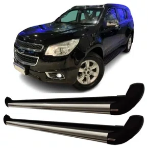 Estribo Lateral Inox com Ponteiras Pretas - Chevrolet Trailblazer (2014 a 2026)