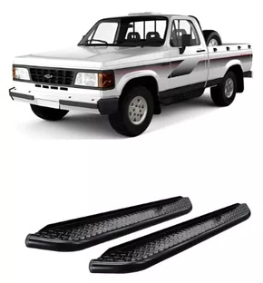 Estribo Lateral Tubular Preto - Chevrolet D10 (Todos os Anos)