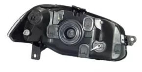 Farol Fiat Palio / Siena / Strada 2008 at 2014 Mascara Negra Simples Lado Esquerdo