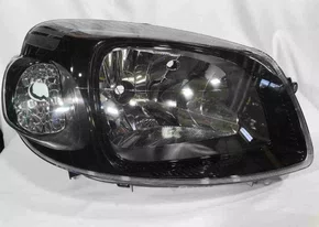 Farol Fiat Uno G2 - 2009 ate 2014 Mascara Negra Lado Direito