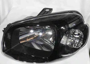 Farol Fiat Uno G2 Mascara Negra Lado Esquerdo 2010 Ate 2015