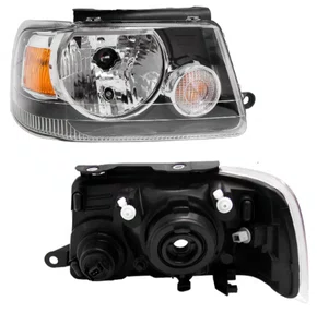 Farol Ford Ranger 2005 ate 2009 Mascara Negra Lado Direito.