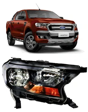 Farol Ford Ranger 2017 ate 2023 Pisca Ambar Sem Projetor Manual Lado Direito