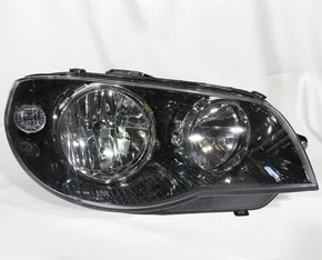 Farol Principal Fiat Palio / Siena / Strada Canhao Preto Cromado Lado Direito de 2004 ate 2016
