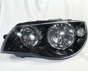 Farol Principal Fiat Palio / Siena / Strada Canhao Preto Cromado Lado Esquerdo de 2004 ate 2016