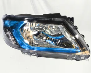 Farol Principal Onix Prisma Cromado Mascara Azul Lado Direito 2013 ate 2018