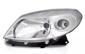 Farol Renault Sandero 2008 até 2011 Cromado Lado Esquerdo