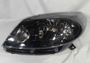 Farol Renault Sandero 2011 até 2014 Mascara Negra Lado Esquerdo