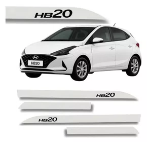 Friso Lateral Modelo Original - Hyundai HB20 (Hatch e Sedan)
