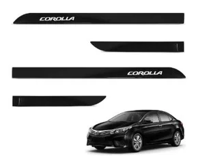 Friso Lateral Personalizado Corolla 2021 a 2026 Preto Eclipse