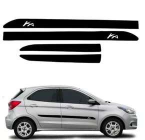 Friso Lateral Preto - Ford Ka 4 Portas (2015 a 2021)