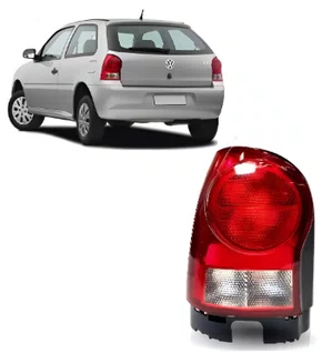 Lanterna Traseira Gol G4 Aba Preta Lado Esquerdo 2006 Ate 2012
