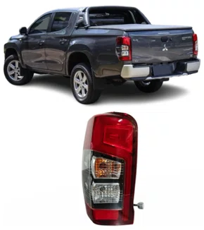 Lanterna Traseira L200 Triton em Led ano 2021 ate 2024 Lado Esquerdo Bicolor Fume.