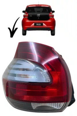 lanterna traseira Mobi 2016 ate 2024 Bicolor Lado Esquerdo.