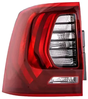 Lanterna Traseira para Renault Oroch dos anos 2016 a 2021, bicolor e lado esquerdo.