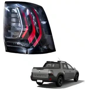 Lanterna Traseira para Renault Oroch dos anos 2022 a 2025, Fume e lado Direito.