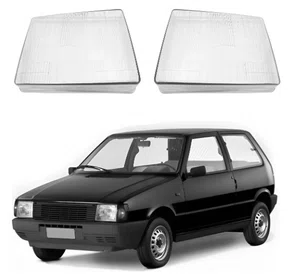 Lente (Vidro) do Farol Principal | Fiat Uno (1984 a 1990) | Lado Esquerdo