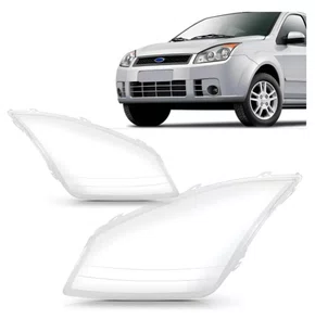 Lente (Vidro) do Farol Principal | Ford Fiesta (2008 a 2010) | Lado Direito
