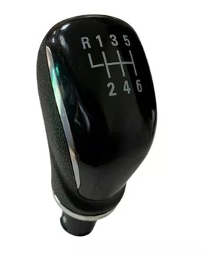 Manopla Bola de Cambio (6 Marchas com Aro Cromado Onix (2020 a 2023) Preta