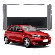 Moldura do Painel do Radio Cinza com Porta Objetos Toyota Etios