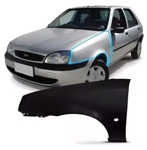 Para-lama Dianteiro Ford Fiesta 2000 a 2002 - Lado Esquerdo (Motorista)