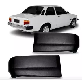 Ponteira do Para-choque Traseiro Lado Esquerdo Preto Texturizado Chevette (1983 a 1986)