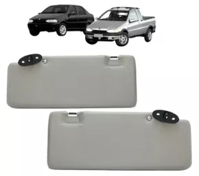 Quebra-Sol Fiat Palio / Siena / Strada / Weekend - Lado Direito Cinza 2004 a 2016