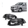 Farol Fiat Palio / Siena / Strada 2008 at 2014 Mascara Negra Simples Lado Esquerdo