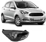 Farol Ford Ka 2015 até 2018 Mascara negra Lado Direito/passageiro