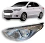 Farol Ford Ka 2019 ate 2021 Cromado lado esquerdo