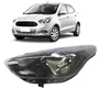 Farol Ford Ka ano 2015 até 2018 Mascara negra Lado esquerdo (motorista)