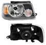 Farol Ford Ranger 2005 ate 2009 Mascara Negra Lado Direito.