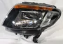 Farol Ford Ranger 2013 até 2016 Mascara Negra Manual Lado Esquerdo