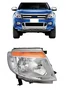 Farol Ford Ranger 2013 ate 2016 Cromado Manual Lado Direito